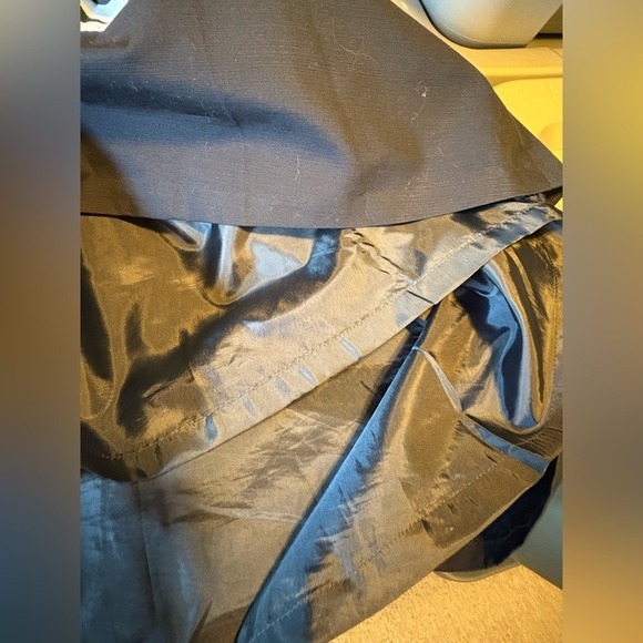 Ann Taylor LOFT Navy Blue/White Pleated Skirt - Picture 8 of 10